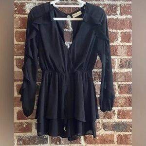 impeccable pig romper - black - size small